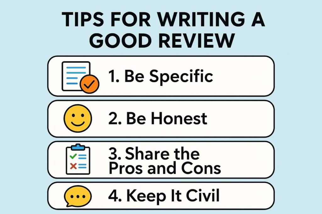 Tips For Writing a Good Review